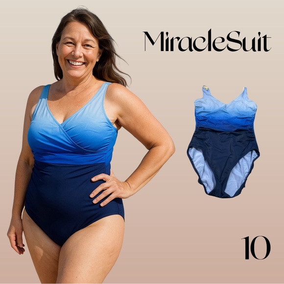 Miraclesuit Other - Miraclesuit x Talbots FIRM HOLD blue One Piece Size 10 Blue Ombre Tummy Control